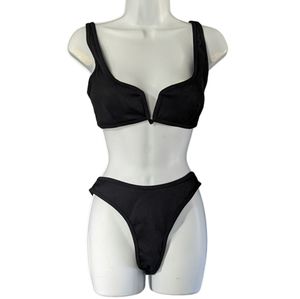 2 Piece Black Bikini Size 8 Women's NWOT Like New Condition Zaful